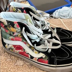 Vans Floral High-Top Sneakers